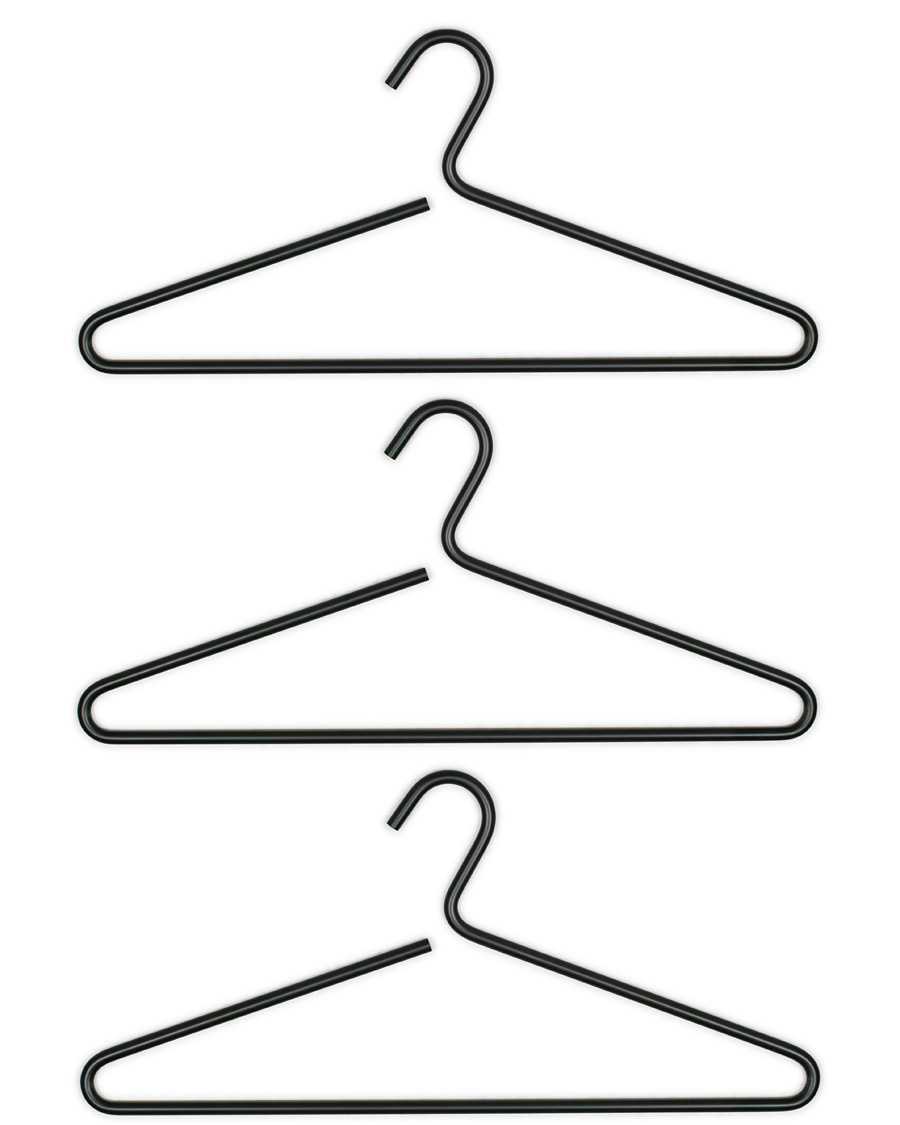 Herre | Steamery Set-Of-3 Easy Steaming Hanger Matte Black | Steamery | Set-Of-3 Easy Steaming Hanger Matte Black