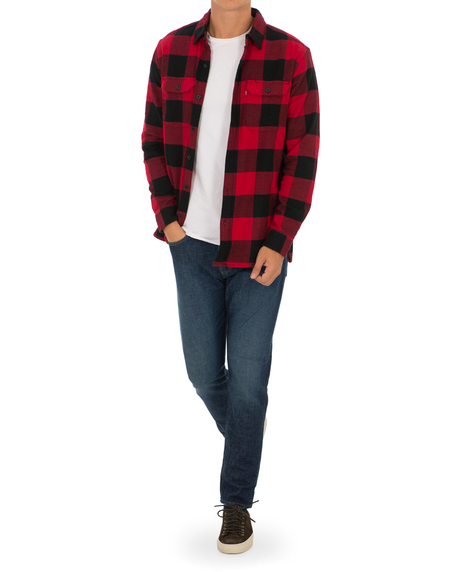Herre | Skjorter | Levi's | Jackson Worker Overshirt Bandurria Crimson