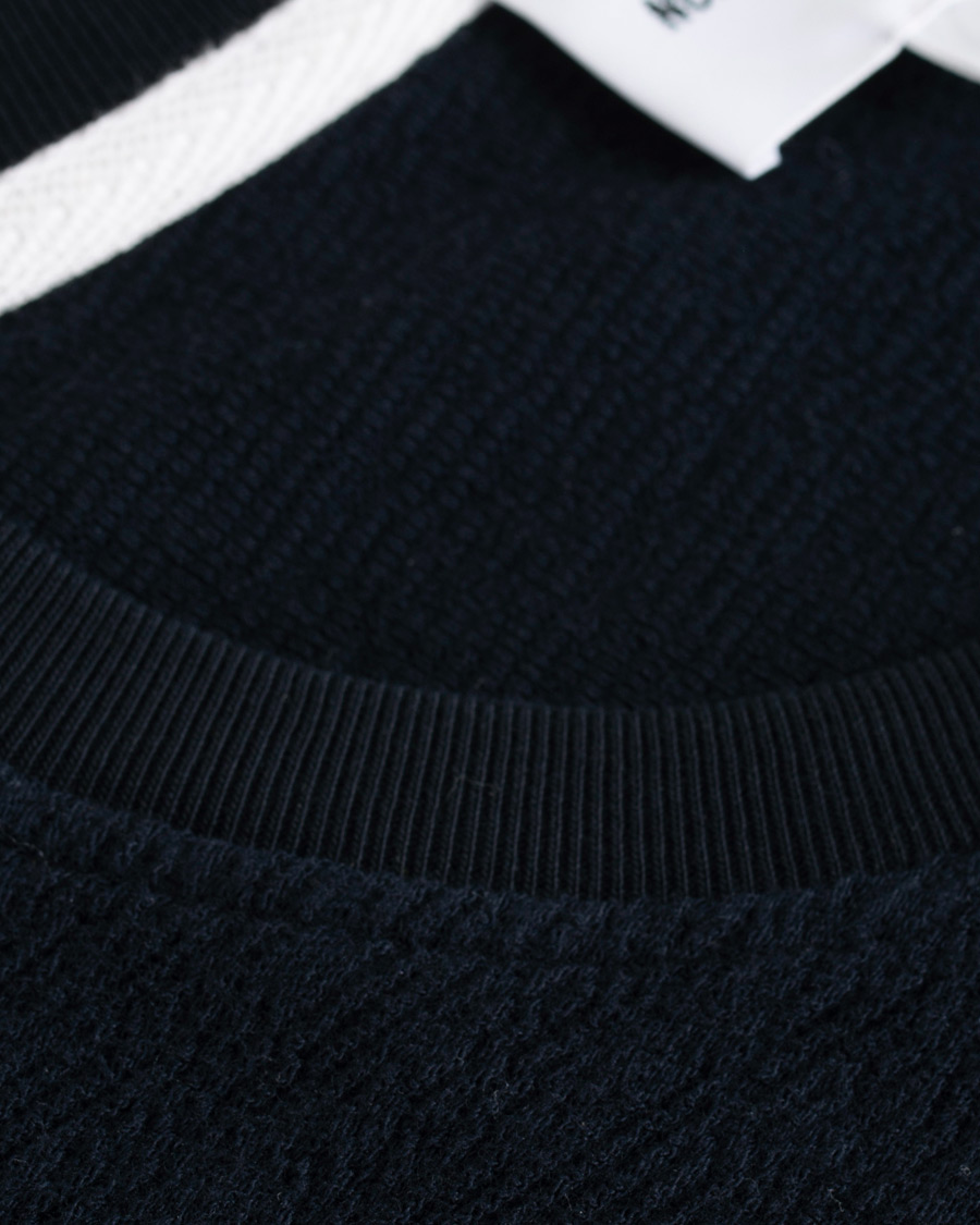 Herre | T-Shirts | Norse Projects | Johannes Texture Short Sleeve T-Shirt Dark Navy