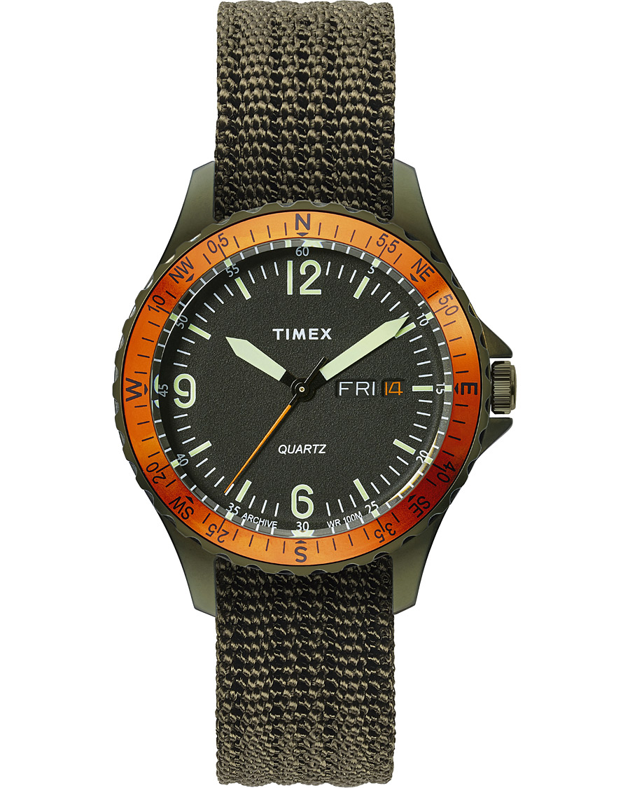 Herre | Timex Navi Land 38mm Green/Dark Green Dial | Timex | Navi Land 38mm Green/Dark Green Dial
