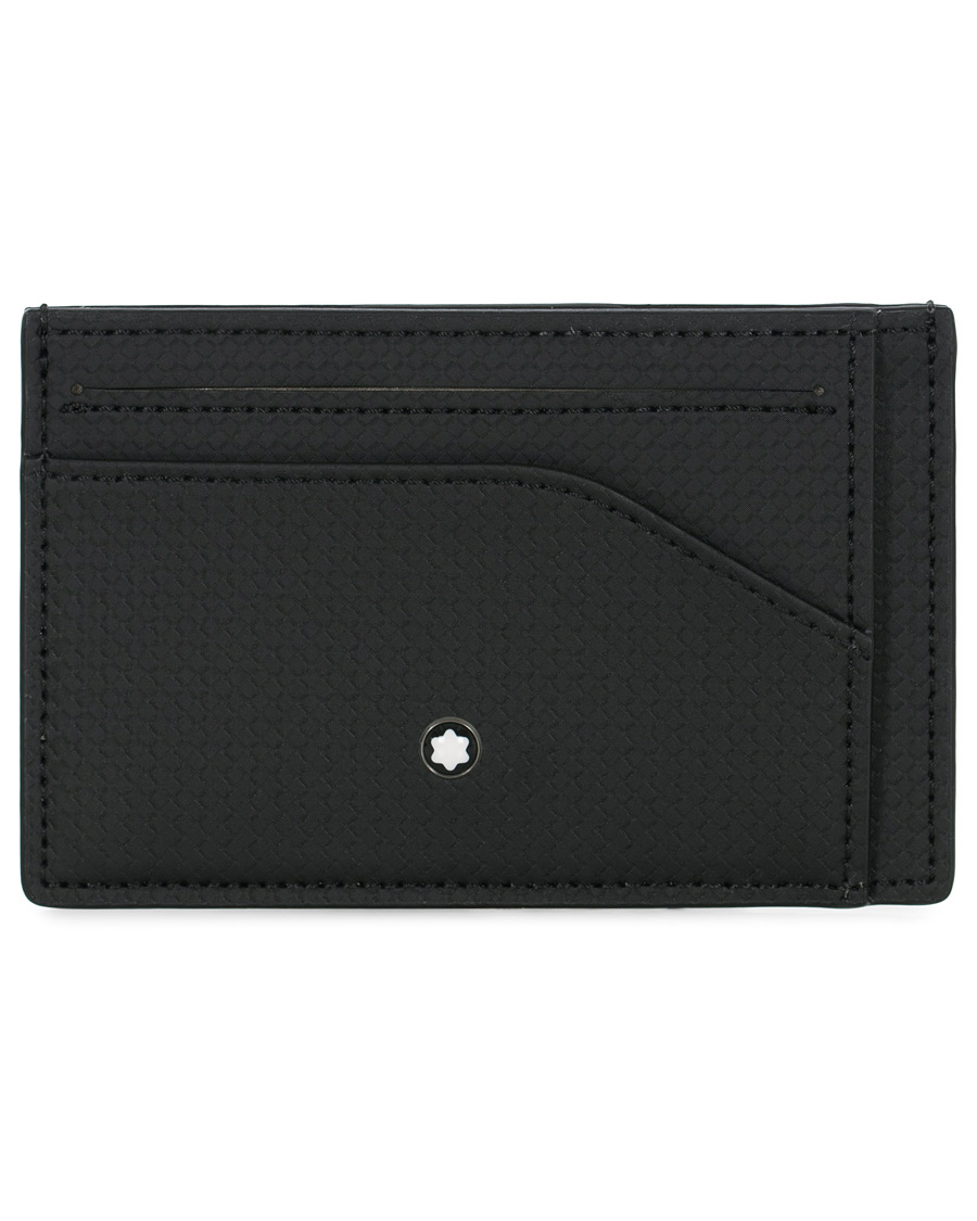 Herre | Montblanc Extreme 2.0 Pocket Holder 6cc Carbon Leather Black | Montblanc | Extreme 2.0 Pocket Holder 6cc Carbon Leather Black