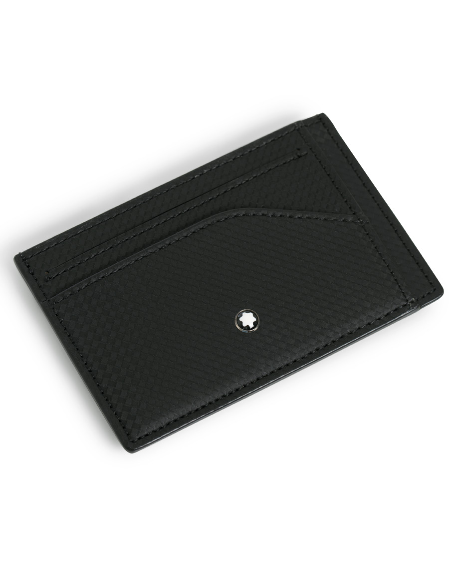 Herre | Montblanc Extreme 2.0 Pocket Holder 6cc Carbon Leather Black | Montblanc | Extreme 2.0 Pocket Holder 6cc Carbon Leather Black