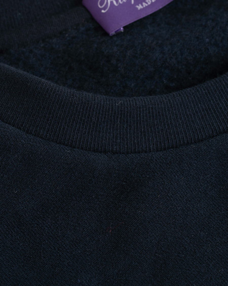 Herre | Gensere | Ralph Lauren Purple Label | Lux Fleece Ralph Bear Sweatshirt Classic Chairman Navy