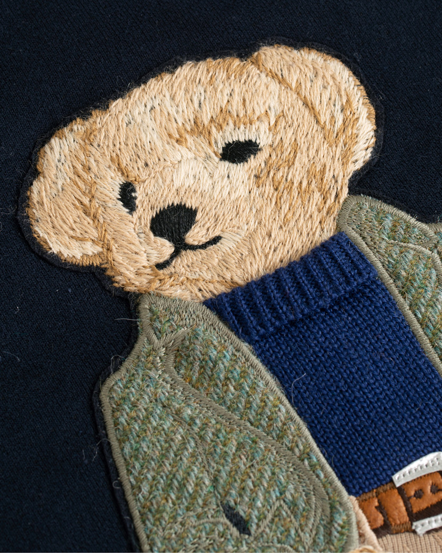 Herre | Gensere | Ralph Lauren Purple Label | Lux Fleece Ralph Bear Sweatshirt Classic Chairman Navy