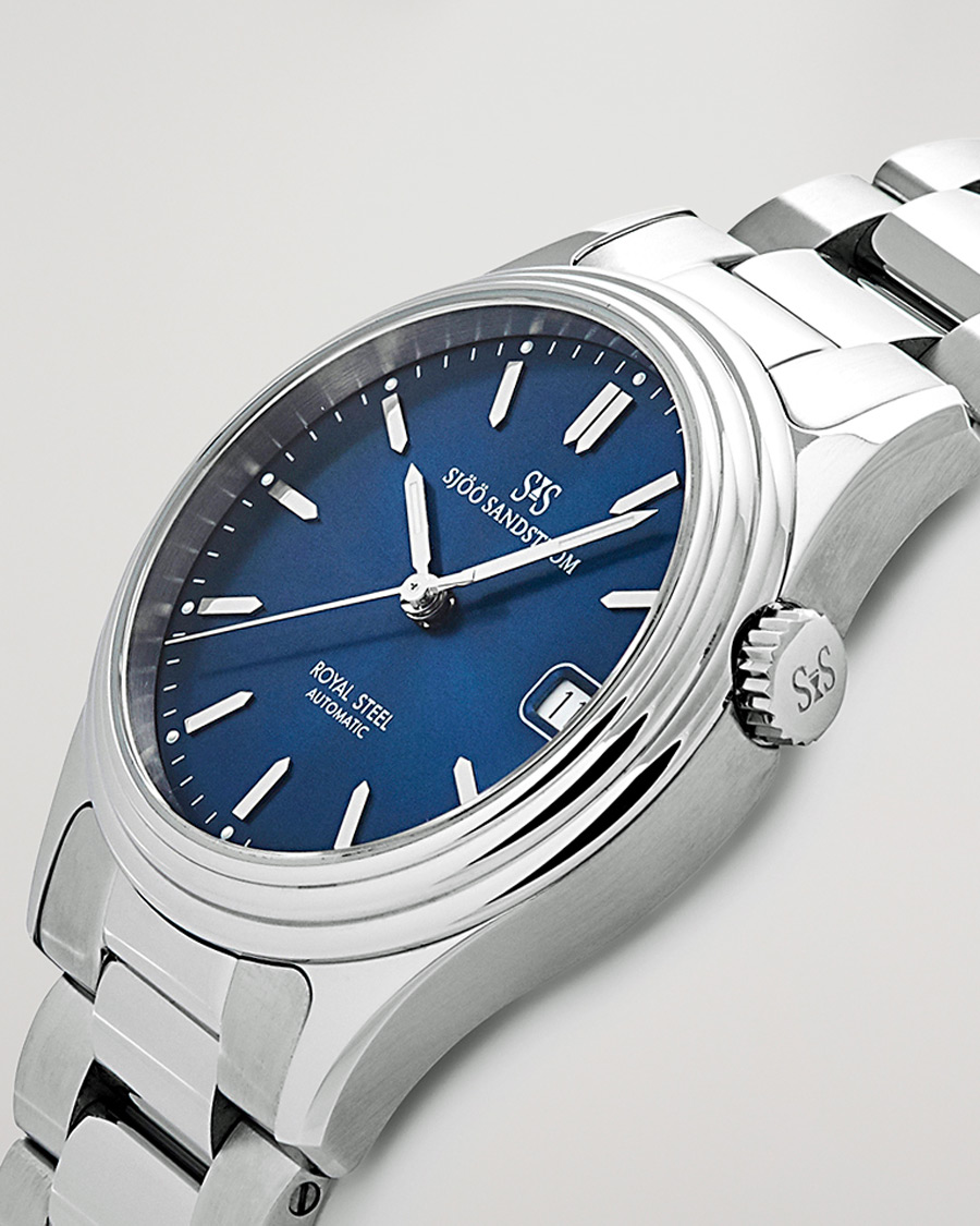 Herre | Sjöö Sandström Royal Steel Classic 36mm Blue and Steel | Sjöö Sandström | Royal Steel Classic 36mm Blue and Steel