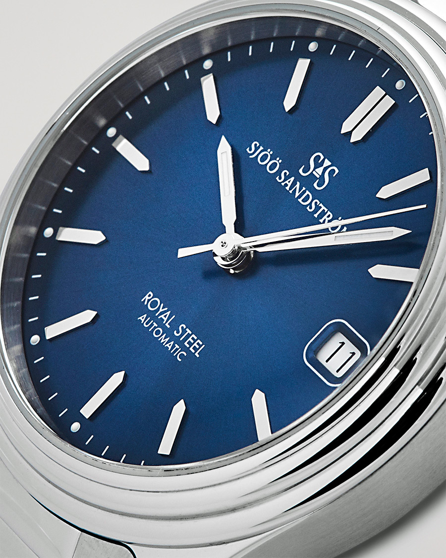 Herre | Sjöö Sandström Royal Steel Classic 36mm Blue and Steel | Sjöö Sandström | Royal Steel Classic 36mm Blue and Steel