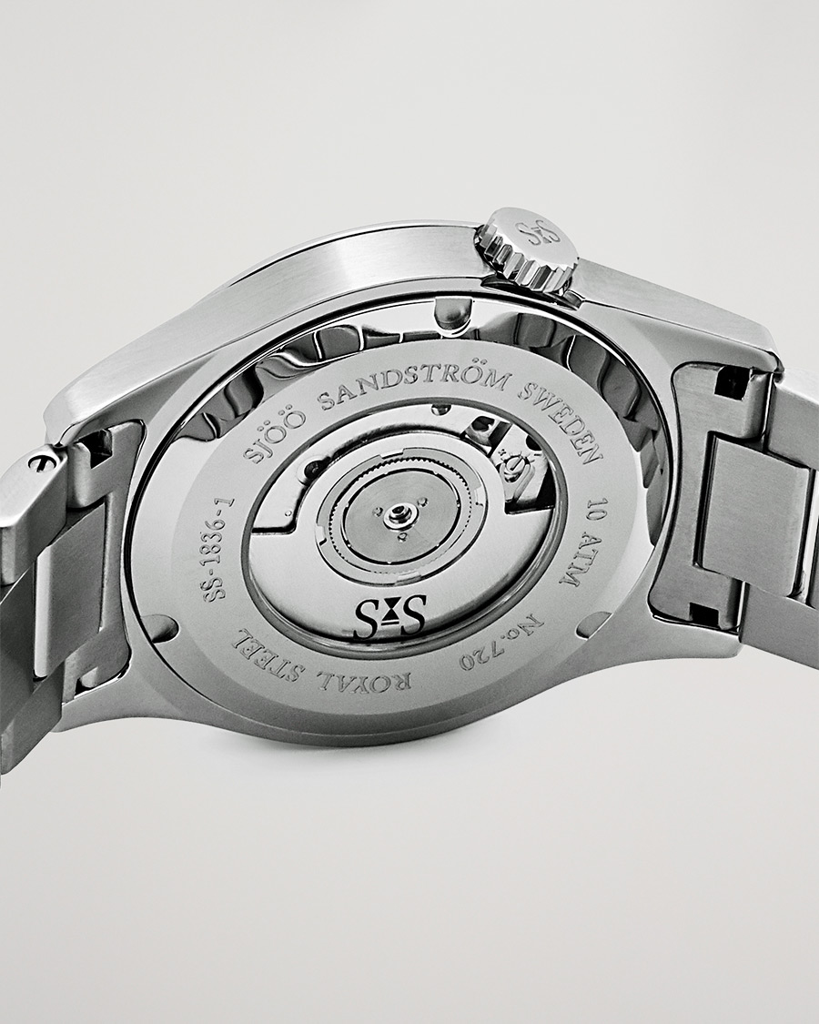 Herre | Fine watches | Sjöö Sandström | Royal Steel Classic 36mm Blue and Steel