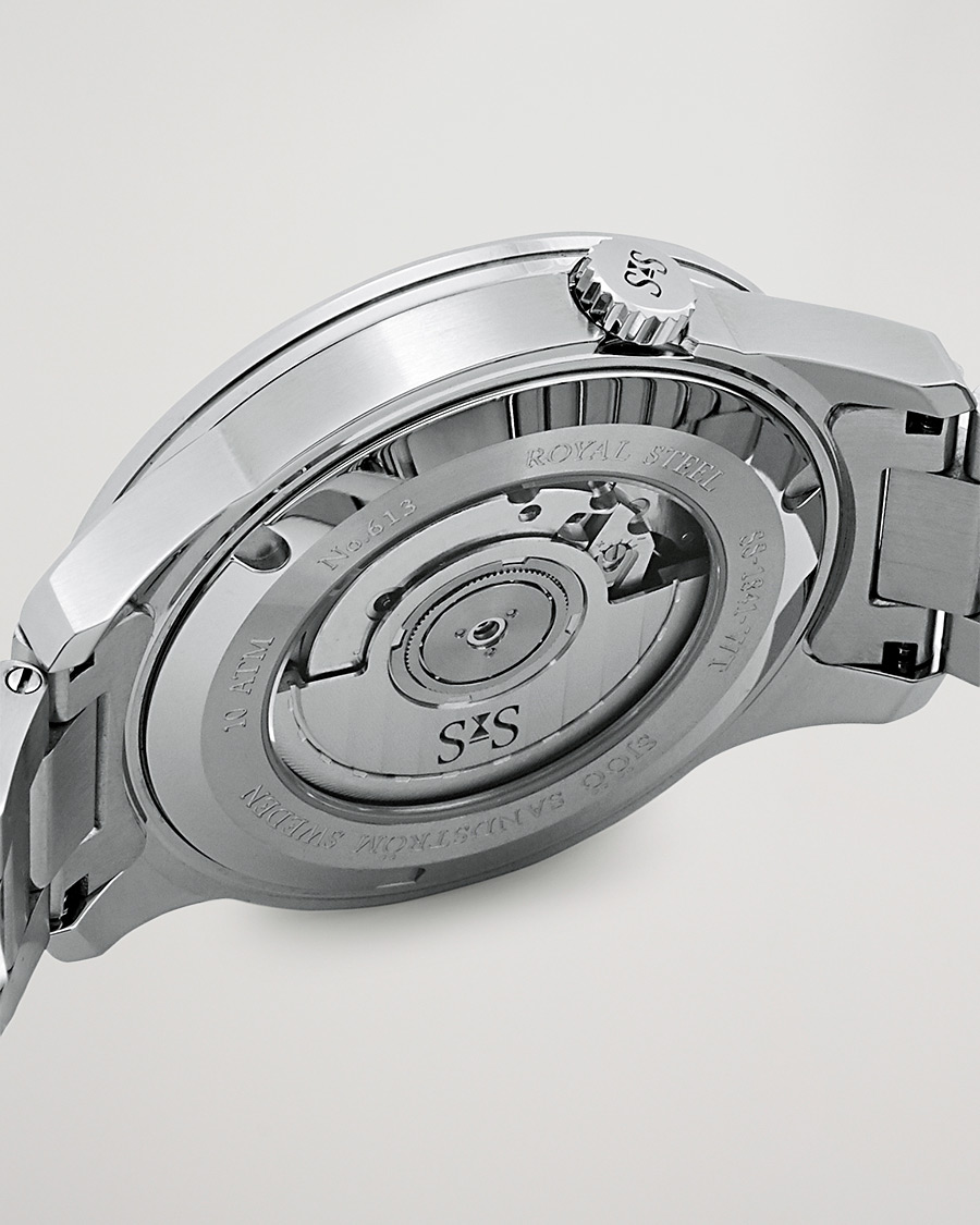 Herre | Sjöö Sandström Royal Steel Worldtimer 41mm Blue with Steel | Sjöö Sandström | Royal Steel Worldtimer 41mm Blue with Steel