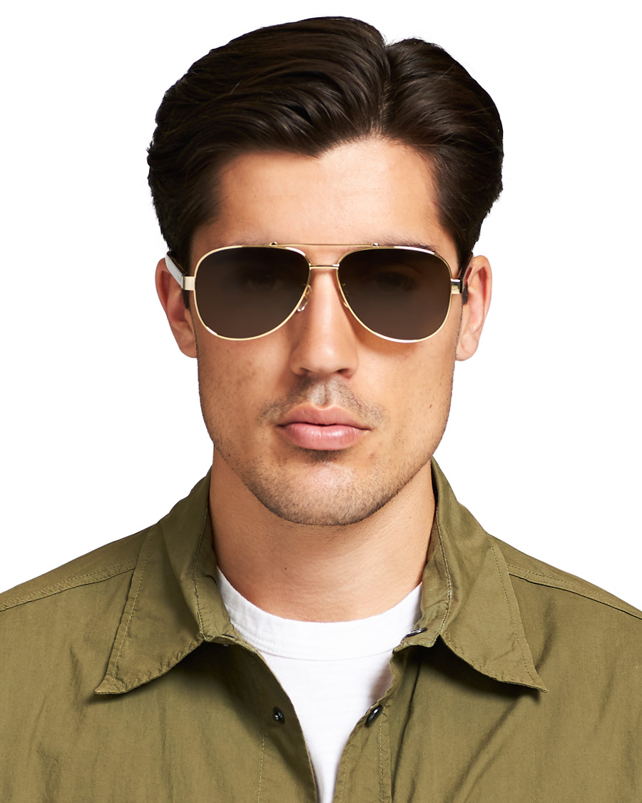Herre | Gucci GG0528S Sunglasses Crystal/Brown | Gucci | GG0528S Sunglasses Crystal/Brown