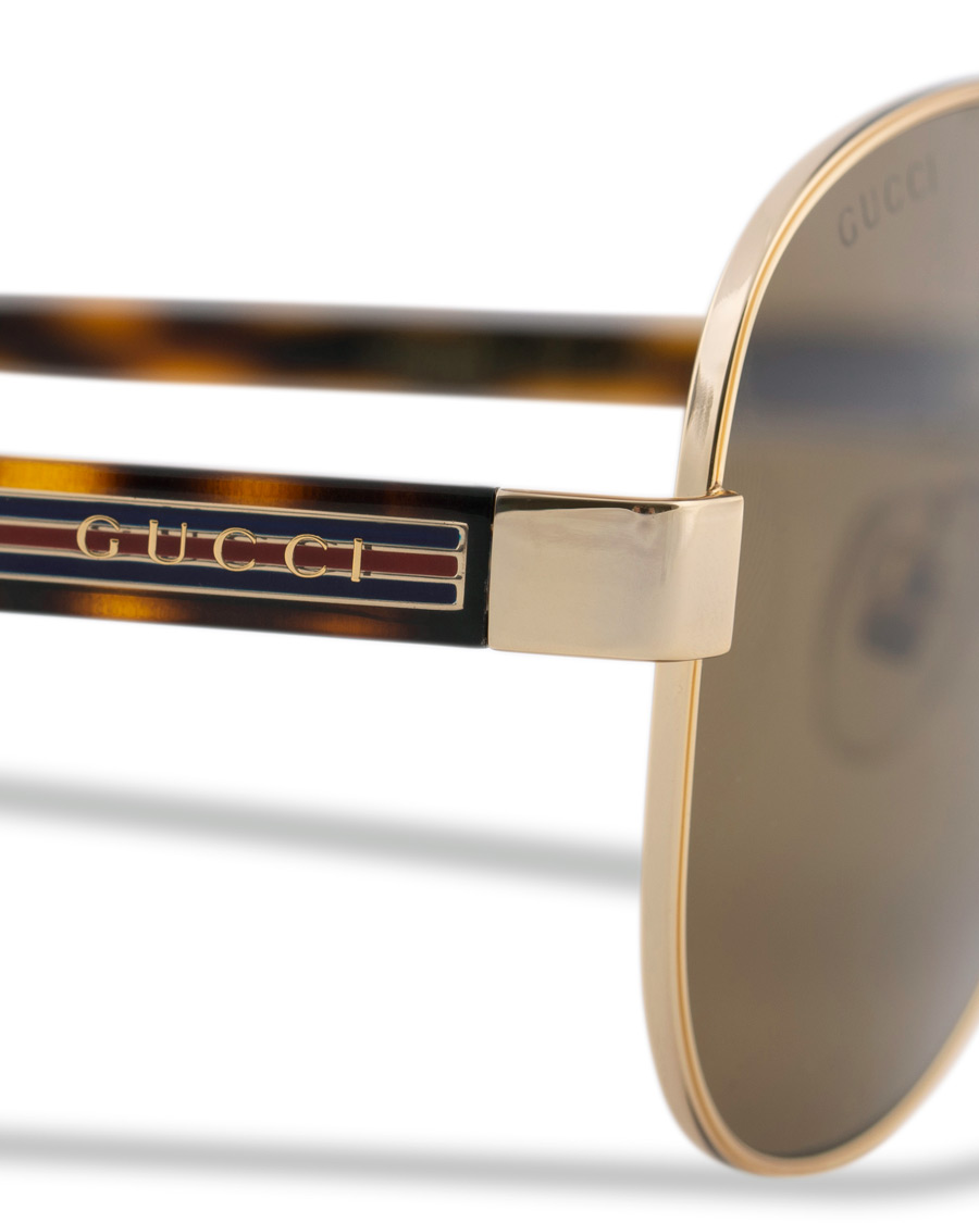Herre | Gucci GG0528S Sunglasses Crystal/Brown | Gucci | GG0528S Sunglasses Crystal/Brown