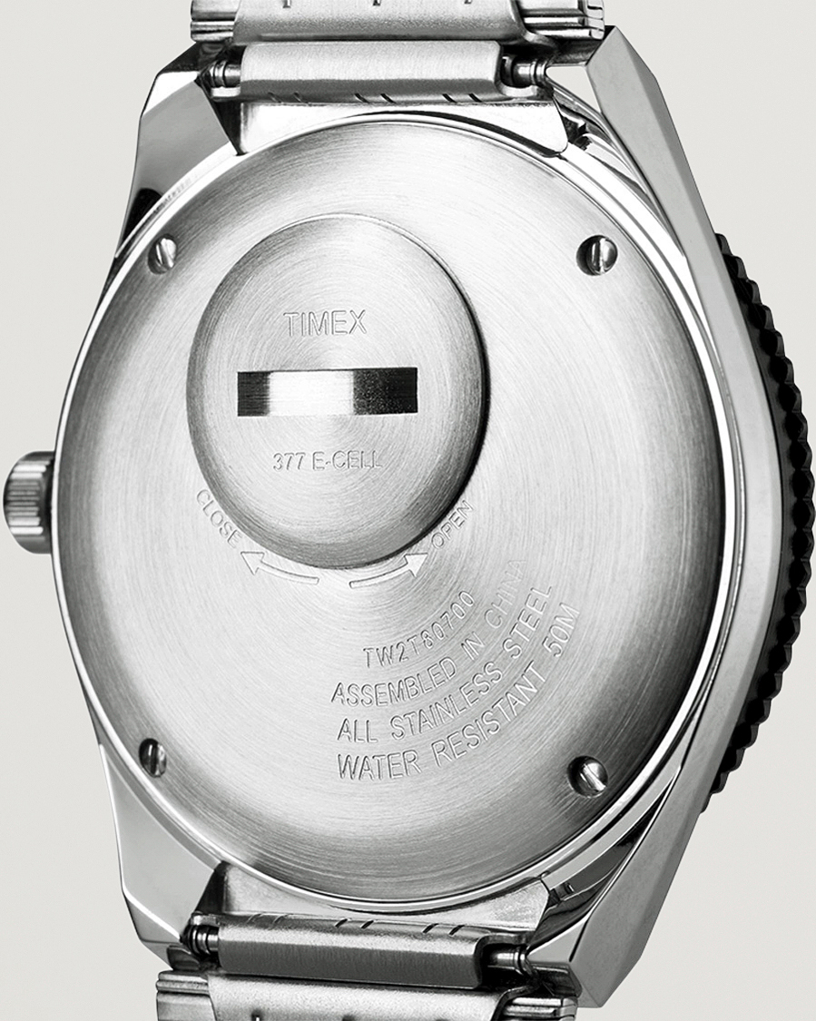 Herre | Timex Q Reissue 1979 Silver/Blue Dial | Timex | Q Reissue 1979 Silver/Blue Dial