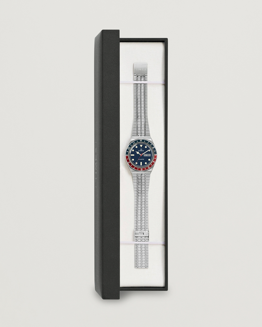 Herre | Timex Q Reissue 1979 Silver/Blue Dial | Timex | Q Reissue 1979 Silver/Blue Dial