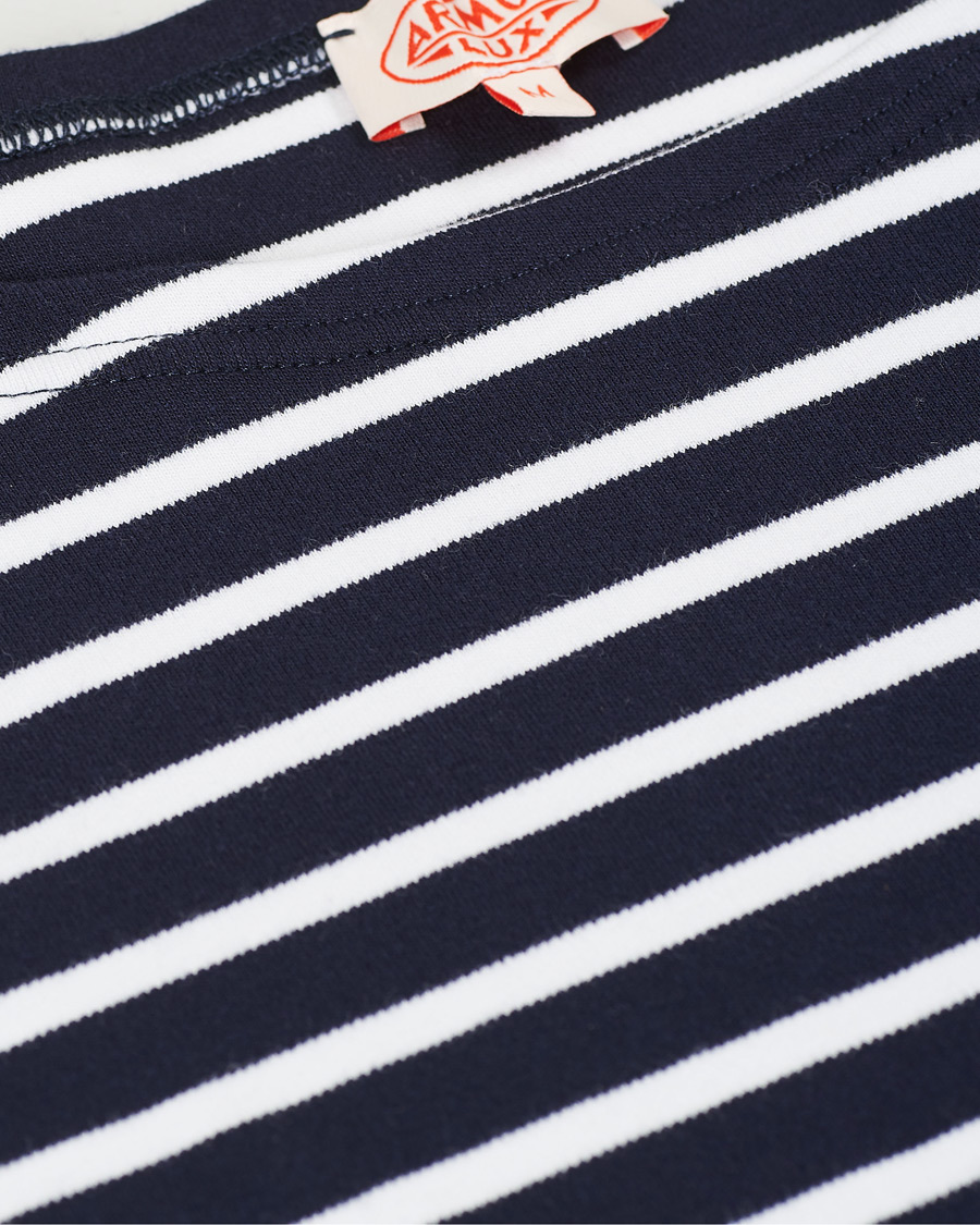 Herre | T-Shirts | Armor-lux | Houat Héritage Stripe Longsleeve T-shirt Navy/White