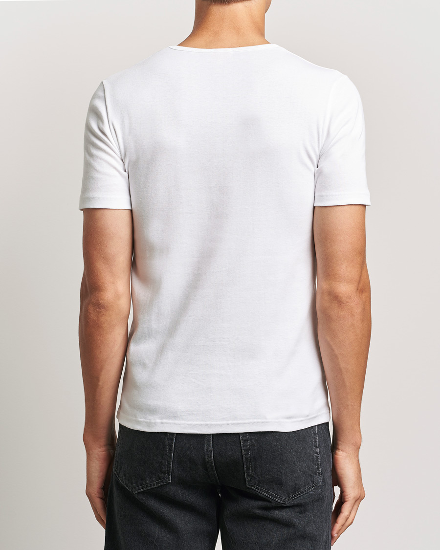 Herre | T-Shirts | Armor-lux | 2-Pack Crew Neck T-Shirt White/Rich Navy