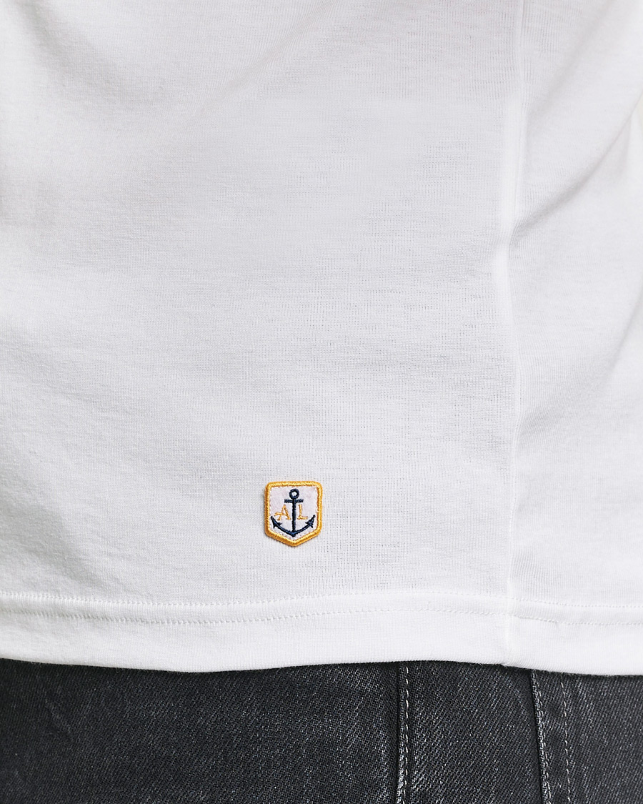 Herre | T-Shirts | Armor-lux | 2-Pack Crew Neck T-Shirt White/Grey Melange