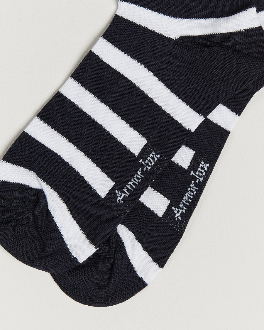 Herre | Undertøy | Armor-lux | Loer Stripe Sock Rich Navy/White