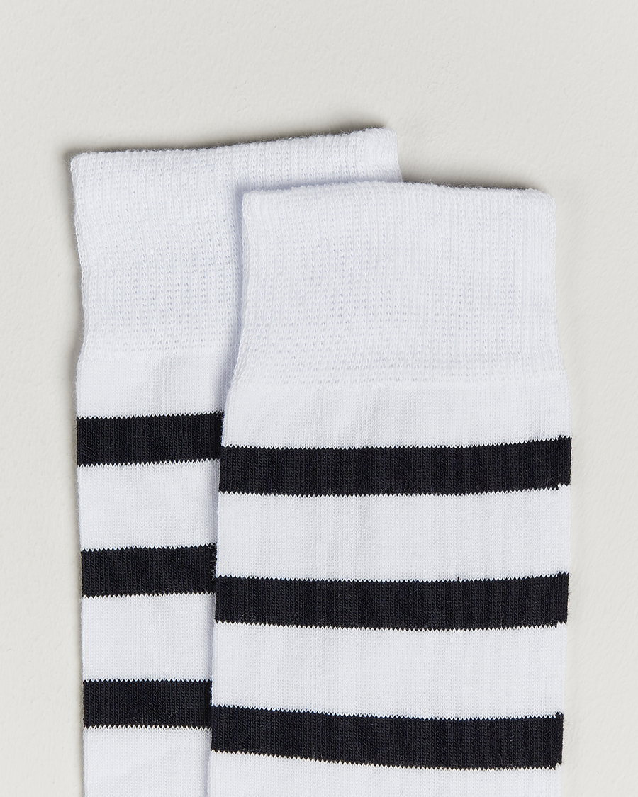 Herre | Armor-lux | Armor-lux | Loer Stripe Sock White/Rich Navy