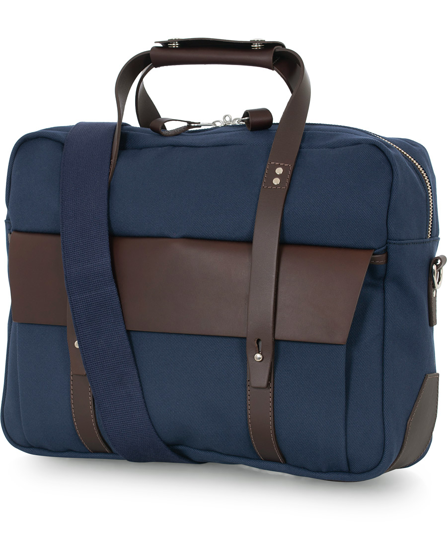 Herre | Chapman Bags Wye Work Canvas Briefcase Navy | Chapman Bags | Wye Work Canvas Briefcase Navy