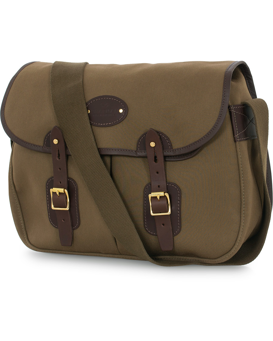 Herre | Chapman Bags Troutbeck 16 Canvas Shoulder Bag Deep Olive | Chapman Bags | Troutbeck 16 Canvas Shoulder Bag Deep Olive