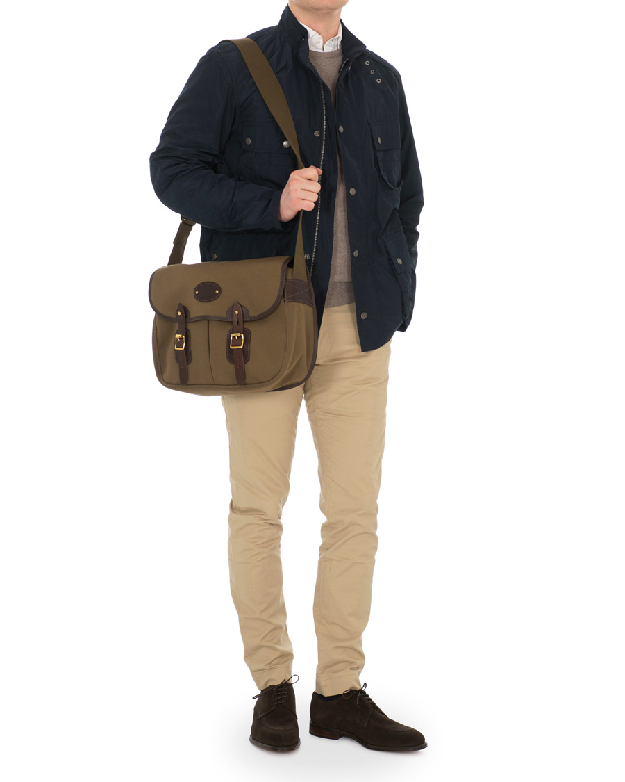 Herre | Chapman Bags Troutbeck 16 Canvas Shoulder Bag Deep Olive | Chapman Bags | Troutbeck 16 Canvas Shoulder Bag Deep Olive