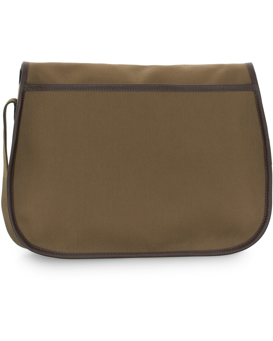 Herre | Chapman Bags Troutbeck 16 Canvas Shoulder Bag Deep Olive | Chapman Bags | Troutbeck 16 Canvas Shoulder Bag Deep Olive