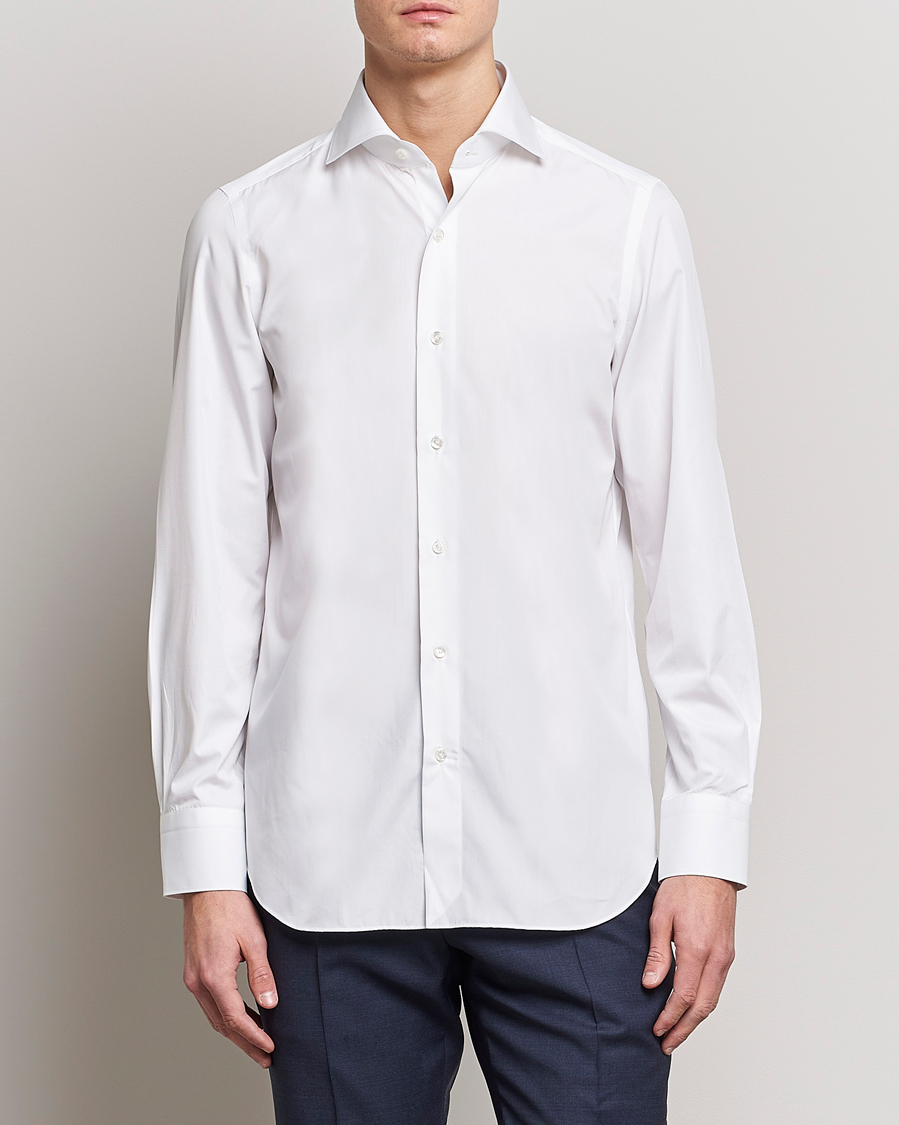 Herre | Avdelinger | Finamore Napoli | Milano Slim Fit Classic Shirt White