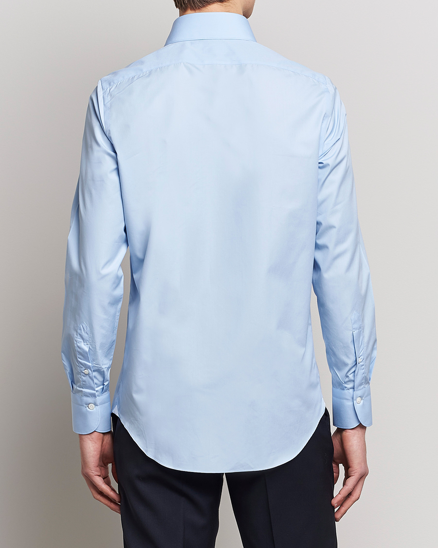 Herre | Skjorter | Finamore Napoli | Milano Slim Fit Classic Shirt Light Blue