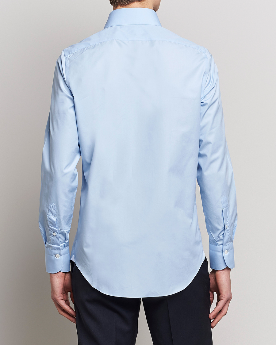 Herre | Skjorter | Finamore Napoli | Milano Slim Fit Classic Shirt Light Blue