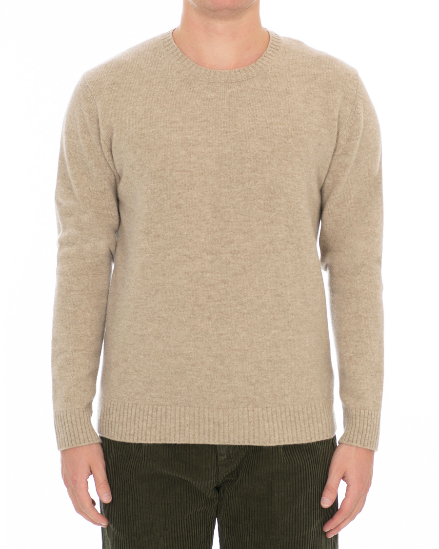 Herre | Gensere | Altea | Virgin Wool Crew Neck Sweater Sand
