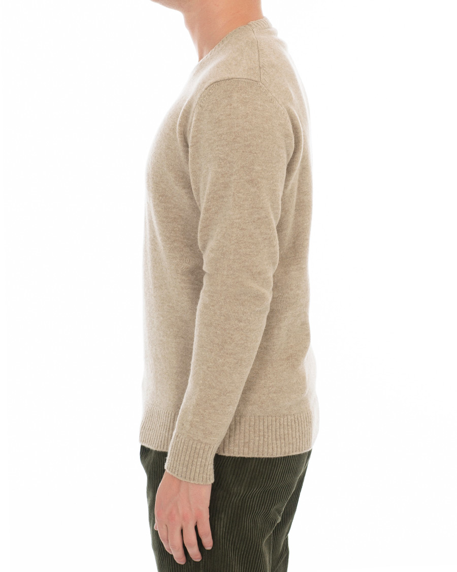 Herre | Gensere | Altea | Virgin Wool Crew Neck Sweater Sand