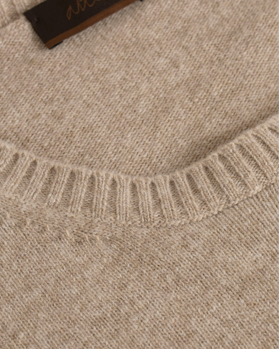 Herre | Gensere | Altea | Virgin Wool Crew Neck Sweater Sand