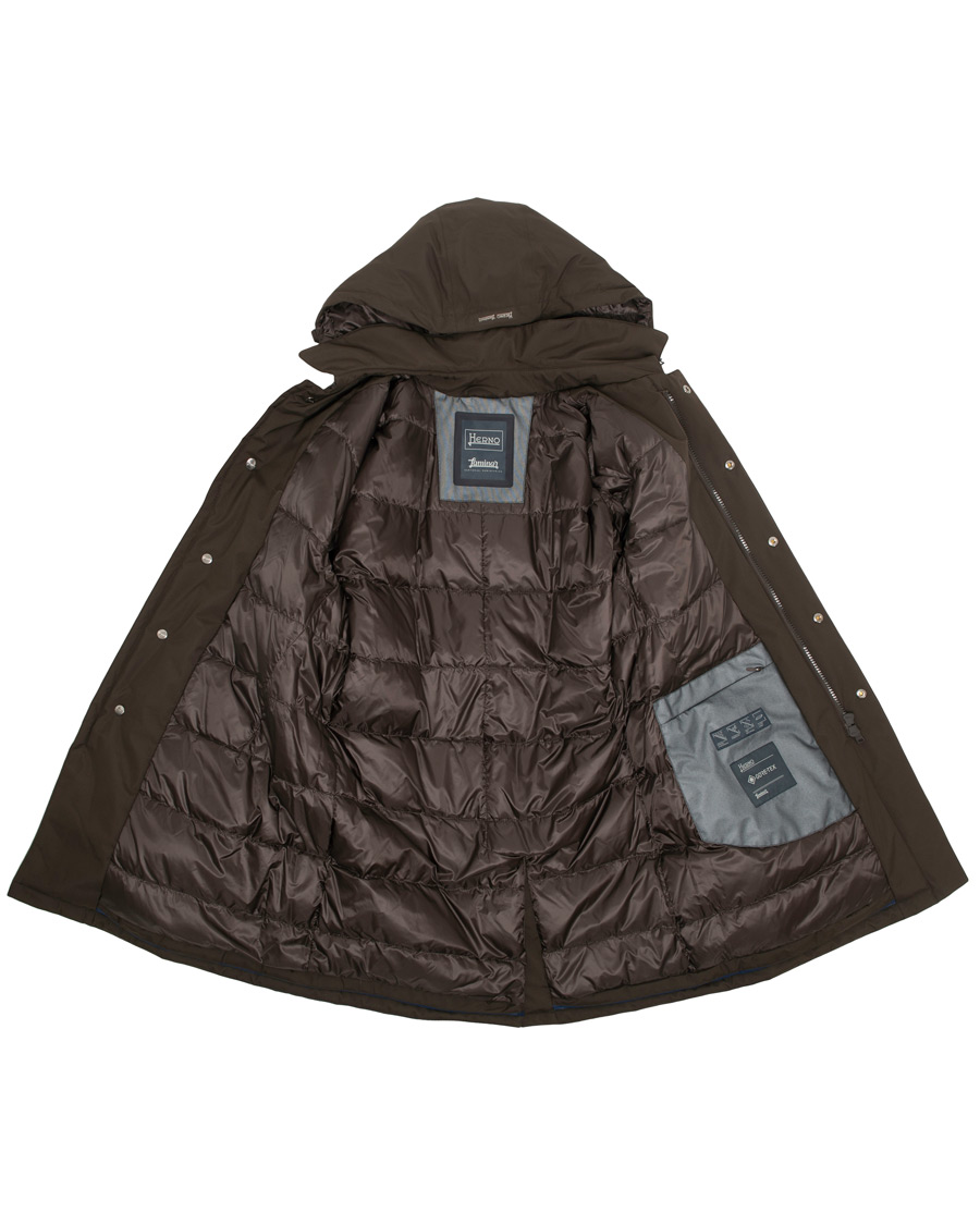 Herre | Jakker | Herno | Laminar Padded Coat Brown