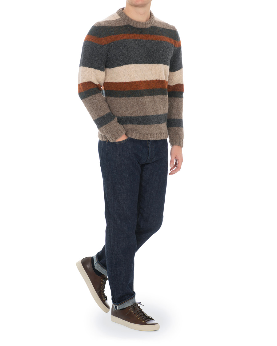 Herre | Gensere | Massimo Alba | Guli Wool/Alpaca Crew Neck Sweater Multicolour