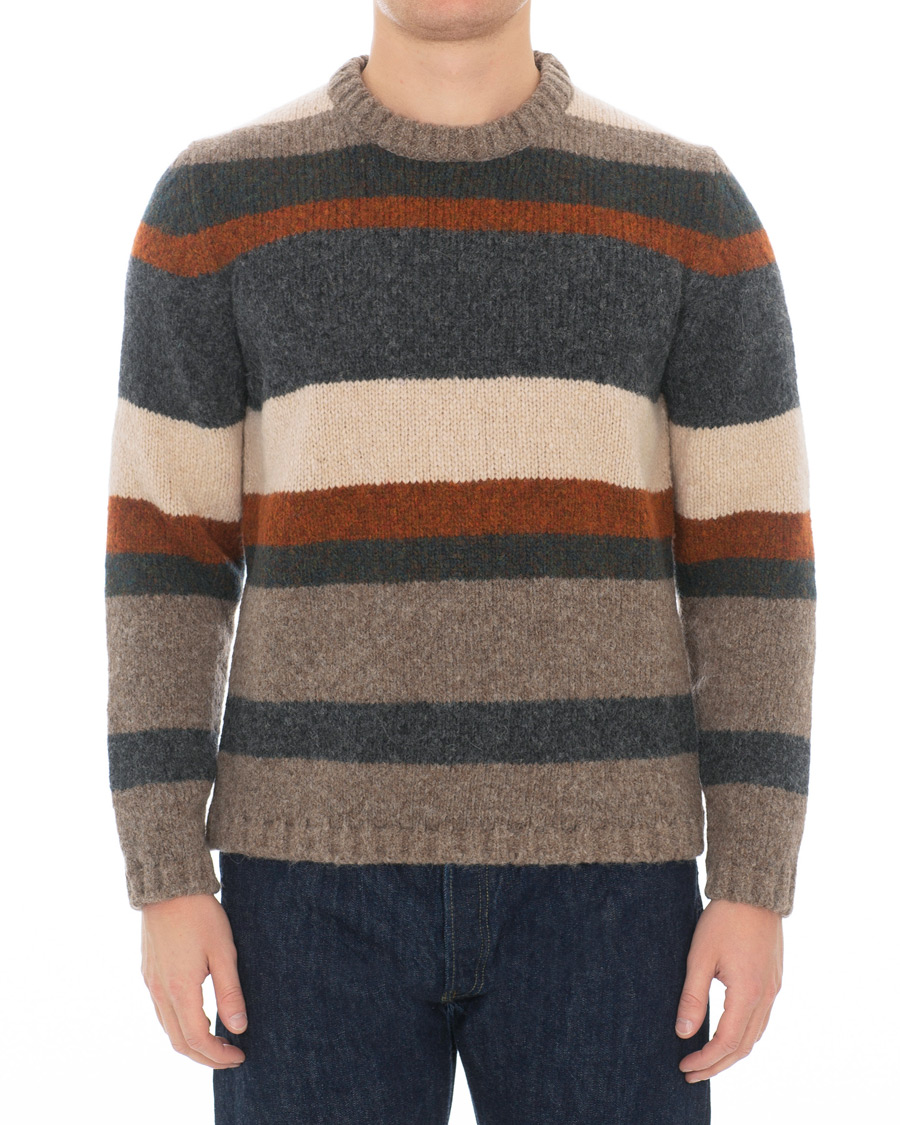 Herre | Gensere | Massimo Alba | Guli Wool/Alpaca Crew Neck Sweater Multicolour