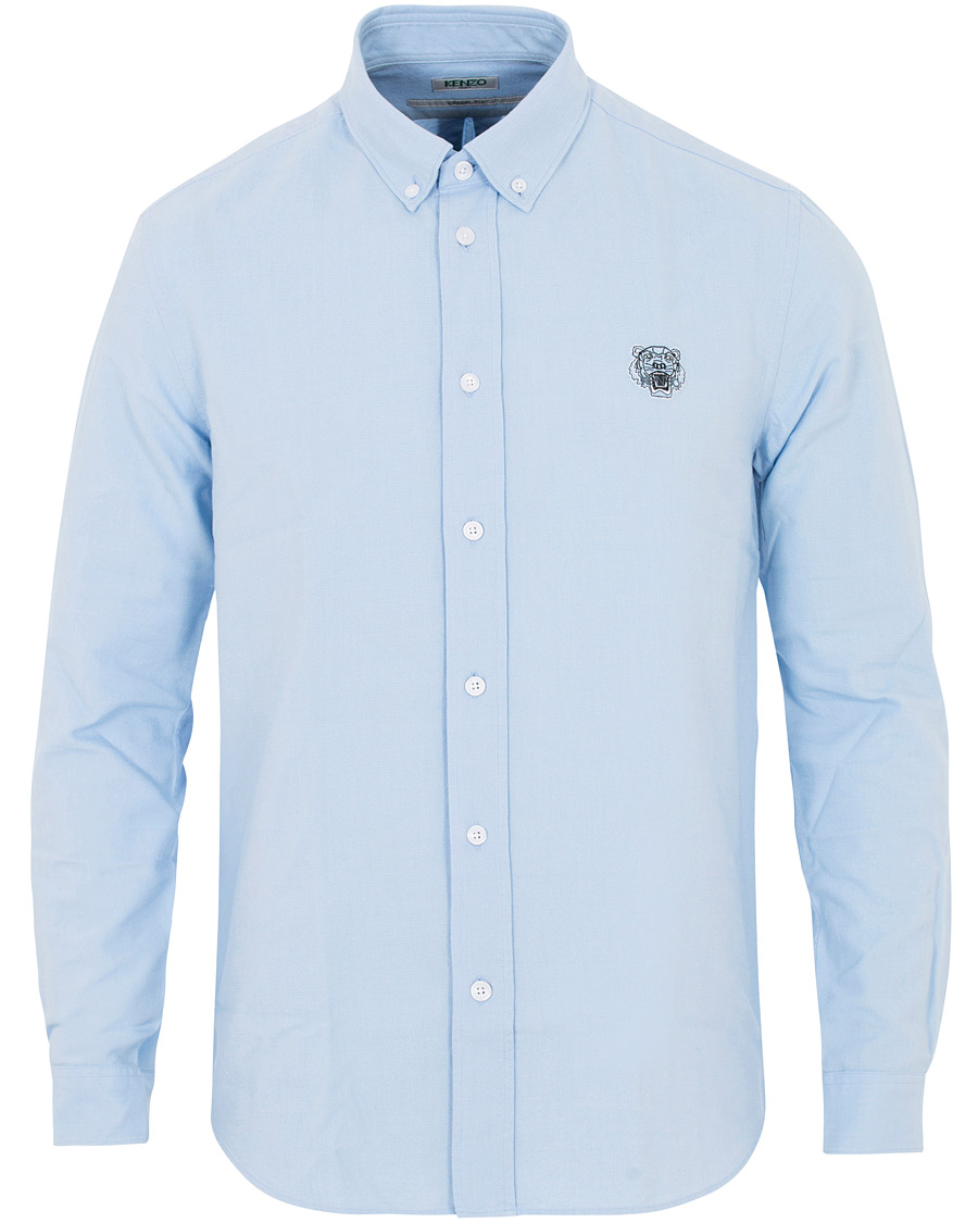 Herre | Skjorter | KENZO | Slim Fit Oxford Shirt Light Blue