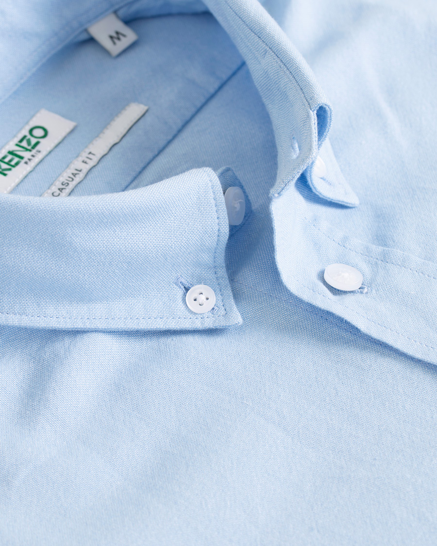 Herre | Skjorter | KENZO | Slim Fit Oxford Shirt Light Blue