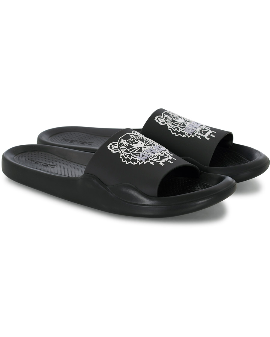 Herre | KENZO Pool Mule Tiger Head Black | KENZO | Pool Mule Tiger Head Black