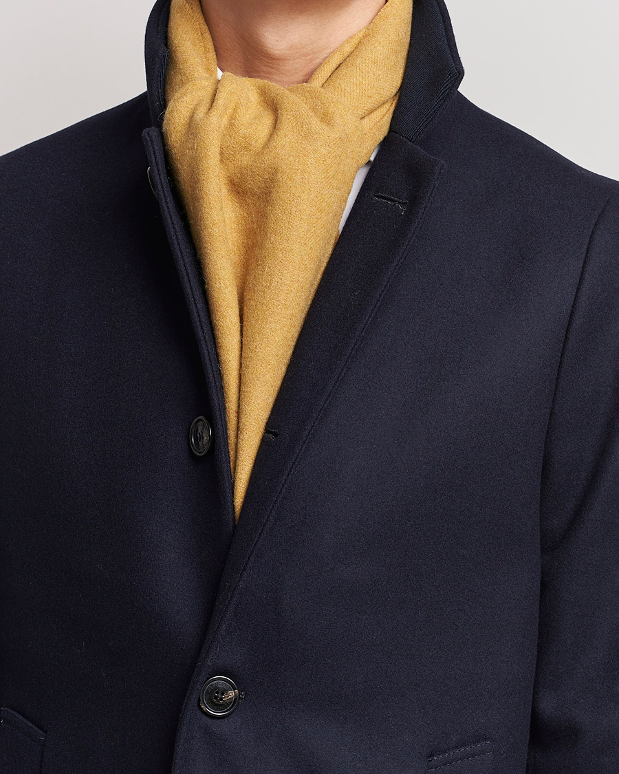 Herre | Amanda Christensen Wool Scarf Yellow Melange | Amanda Christensen | Wool Scarf Yellow Melange