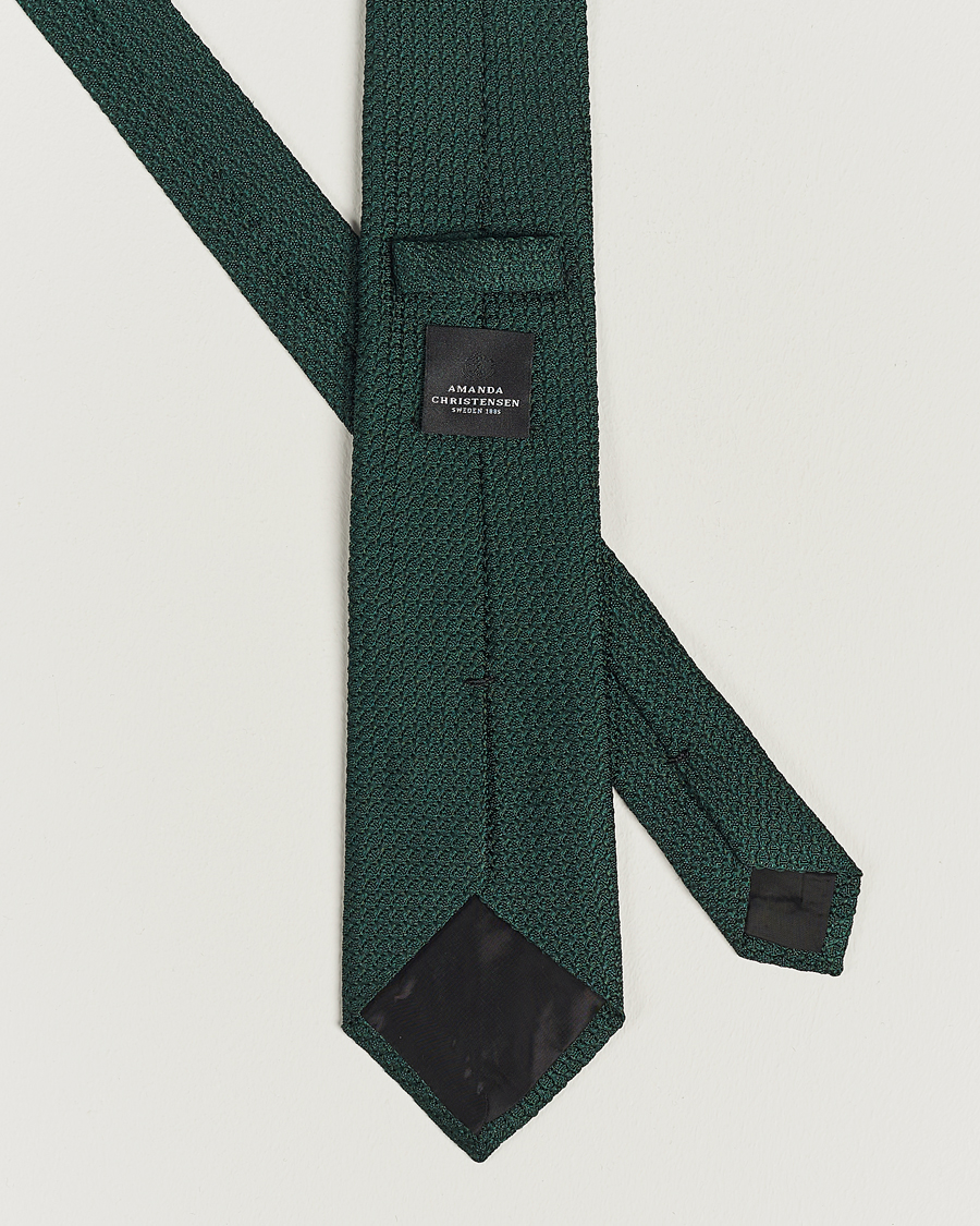 Herre | Slips | Amanda Christensen | Silk Grenadine 8 cm Tie Green