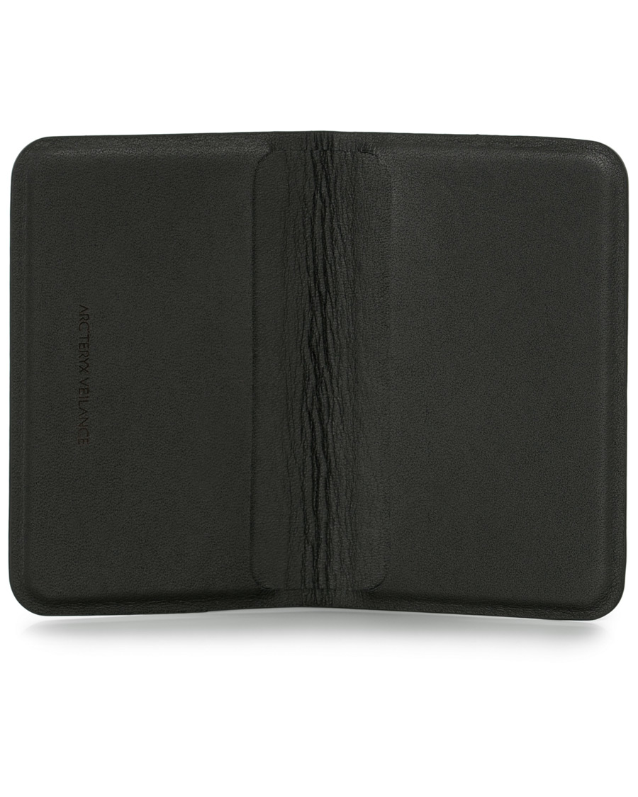Herre | Arc'Teryx Veilance Casing Card Laminated Leather Wallet Black | Arc'teryx Veilance | Casing Card Laminated Leather Wallet Black