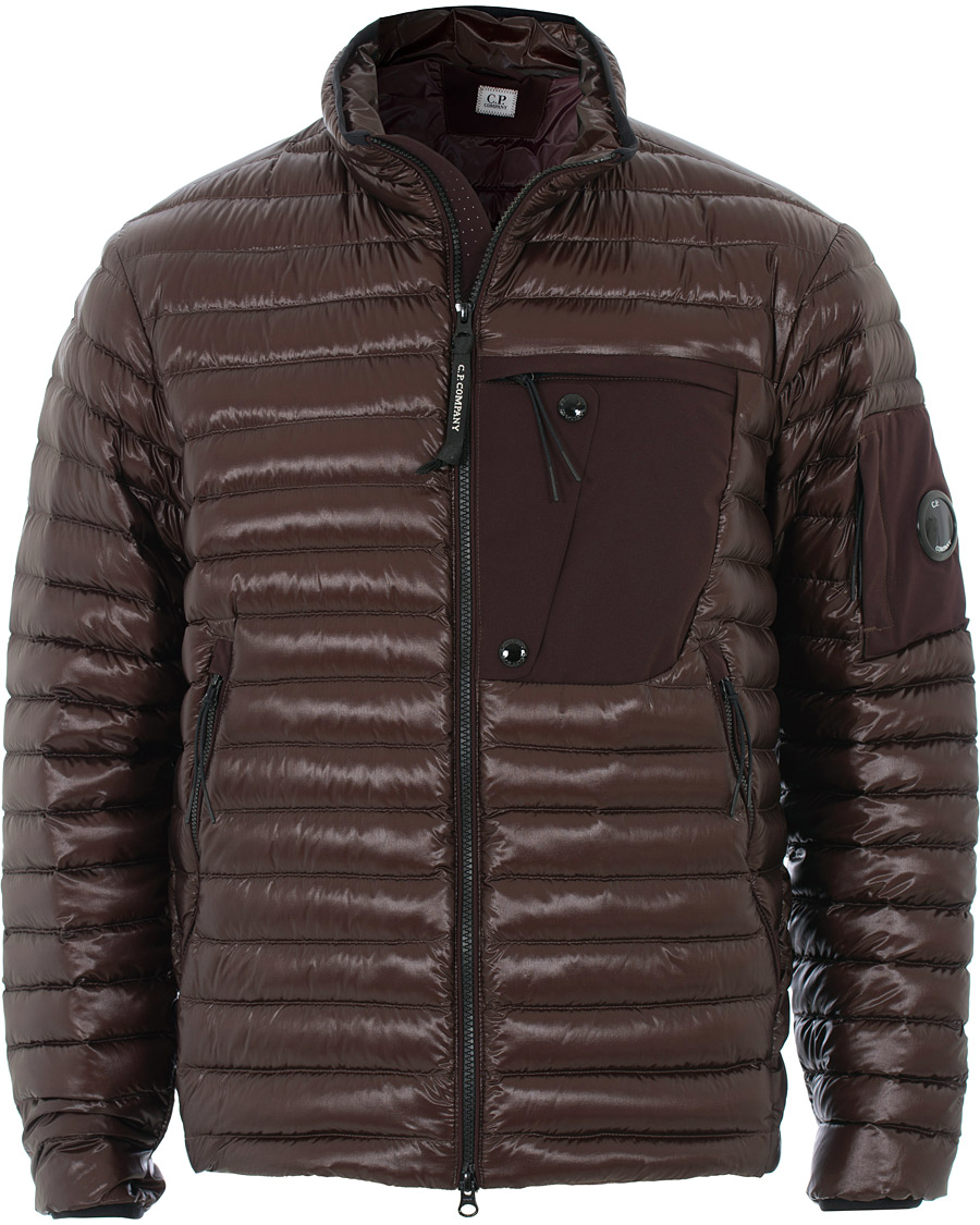 Herre | Jakker | C.P. Company | Lightweight Padded Lens Jacket Burgundy