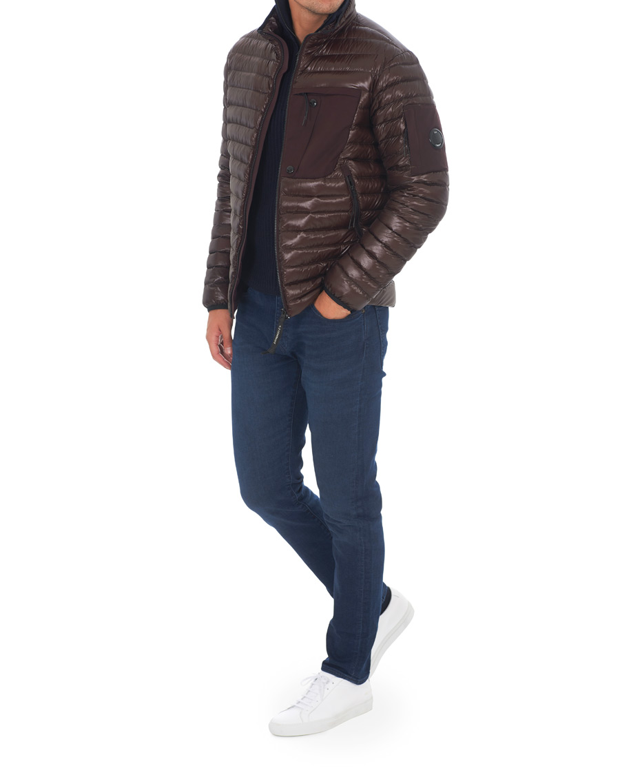 Herre | Jakker | C.P. Company | Lightweight Padded Lens Jacket Burgundy