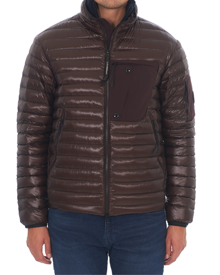 Herre | Jakker | C.P. Company | Lightweight Padded Lens Jacket Burgundy