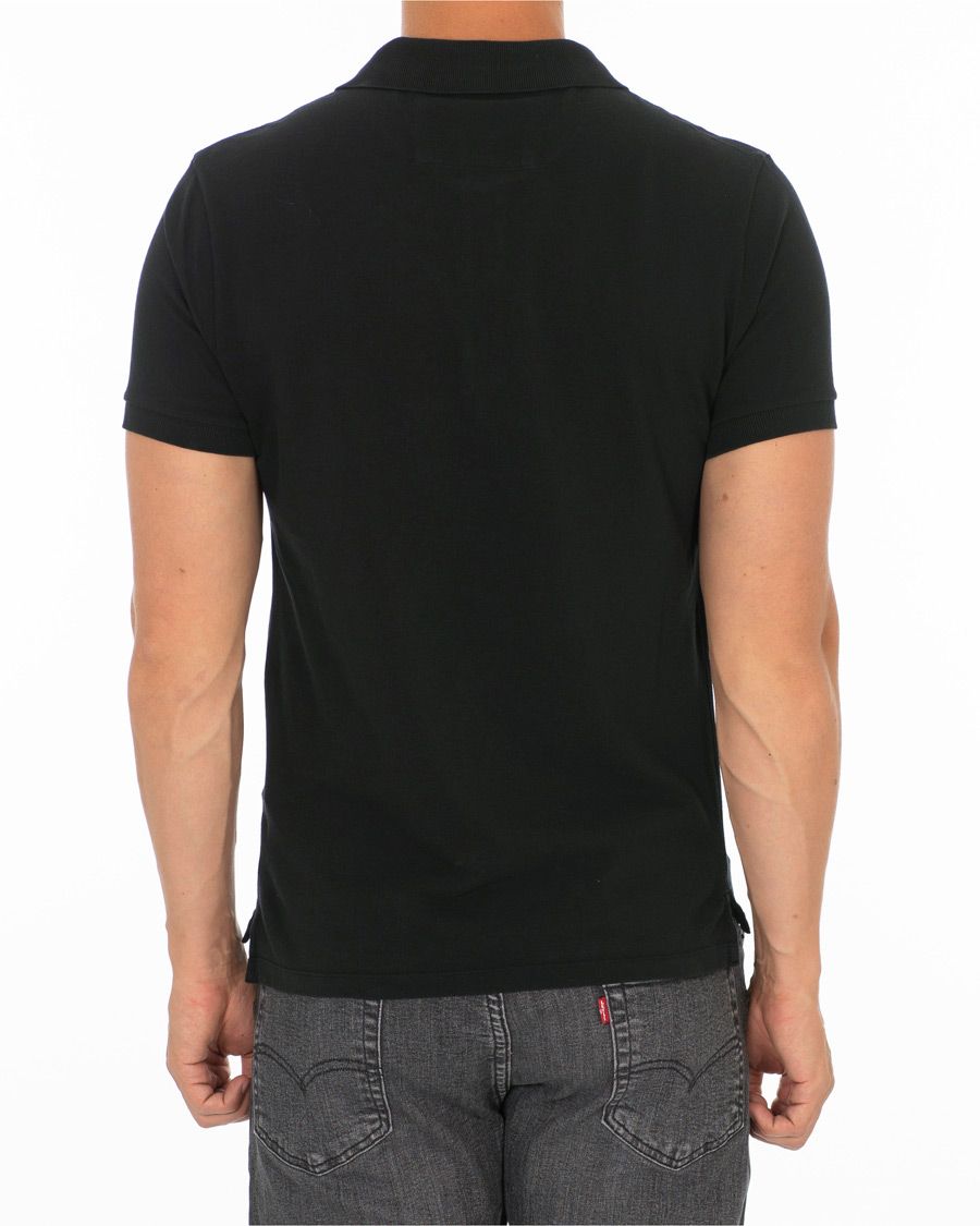 Herre | Pikéer | C.P. Company | Short Sleeve Logo Polo Shirt Black