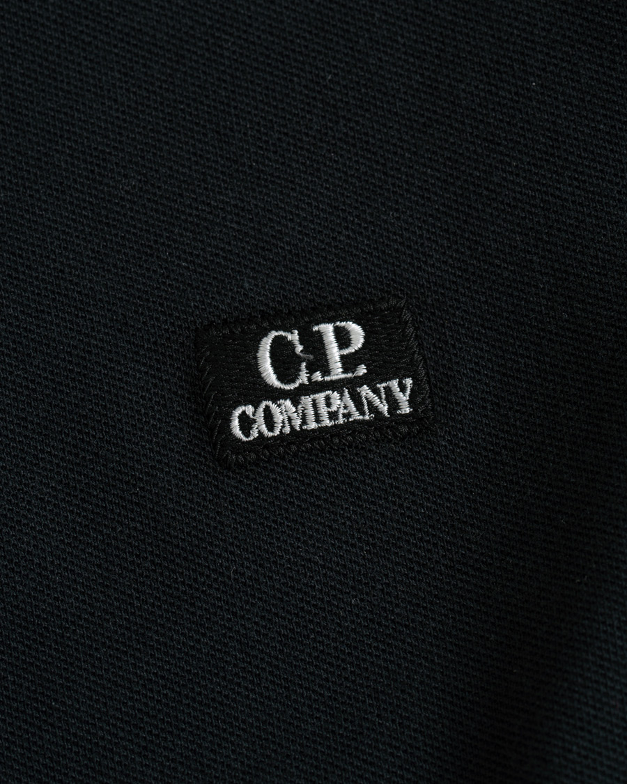 Herre | Pikéer | C.P. Company | Short Sleeve Logo Polo Shirt Black