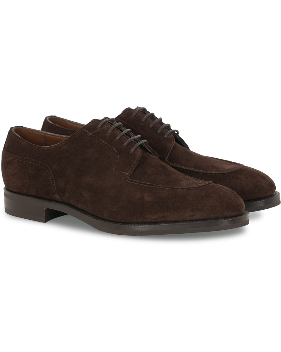 Herre | Edward Green Dover Split Toe R2 Sole Derby Mink Suede | Edward Green | Dover Split Toe R2 Sole Derby Mink Suede
