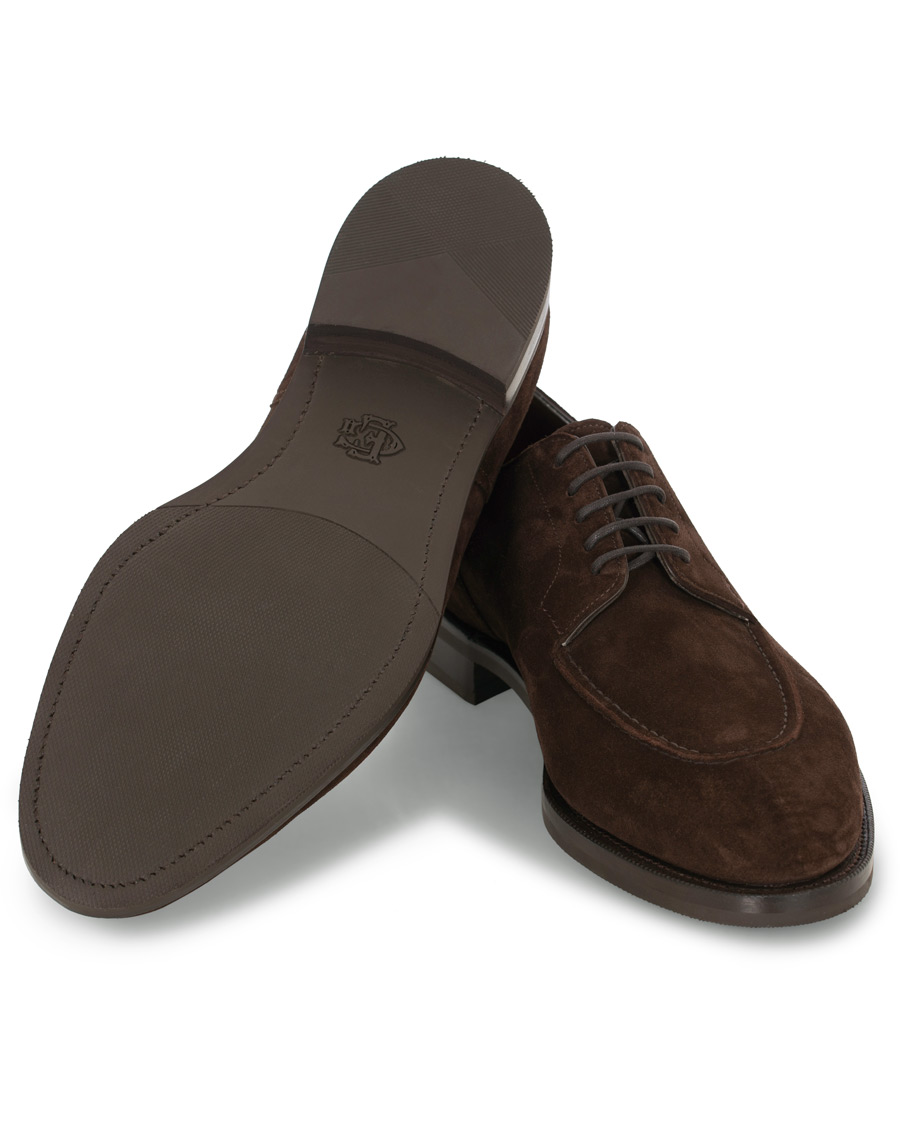Herre | Edward Green Dover Split Toe R2 Sole Derby Mink Suede | Edward Green | Dover Split Toe R2 Sole Derby Mink Suede