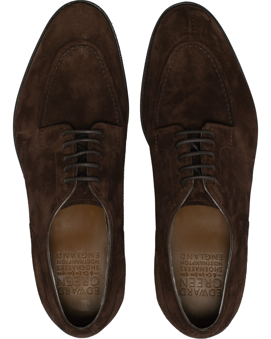 Herre | Edward Green Dover Split Toe R2 Sole Derby Mink Suede | Edward Green | Dover Split Toe R2 Sole Derby Mink Suede