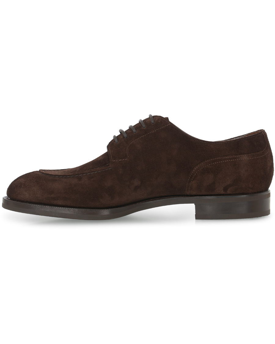 Herre | Edward Green Dover Split Toe R2 Sole Derby Mink Suede | Edward Green | Dover Split Toe R2 Sole Derby Mink Suede