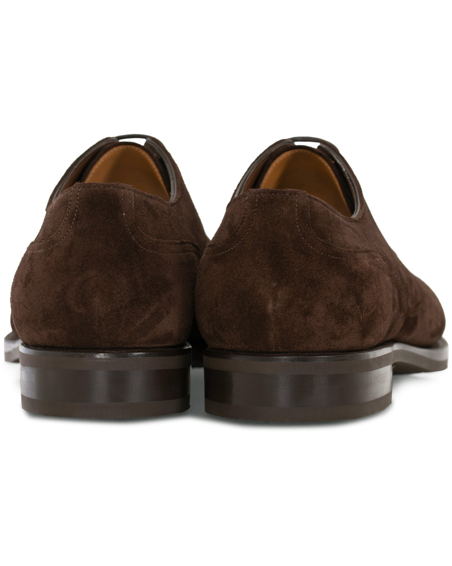 Herre | Edward Green Dover Split Toe R2 Sole Derby Mink Suede | Edward Green | Dover Split Toe R2 Sole Derby Mink Suede